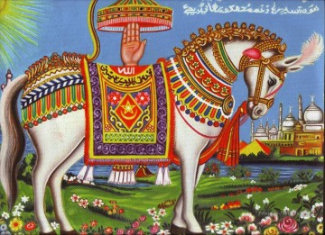 Tapis de cheval Islamique Peinture à l'huile